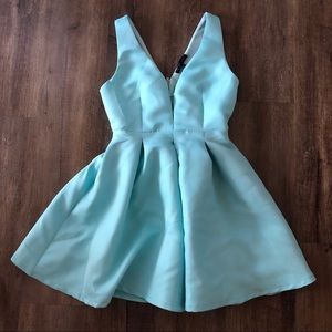 Structured Blue Dress